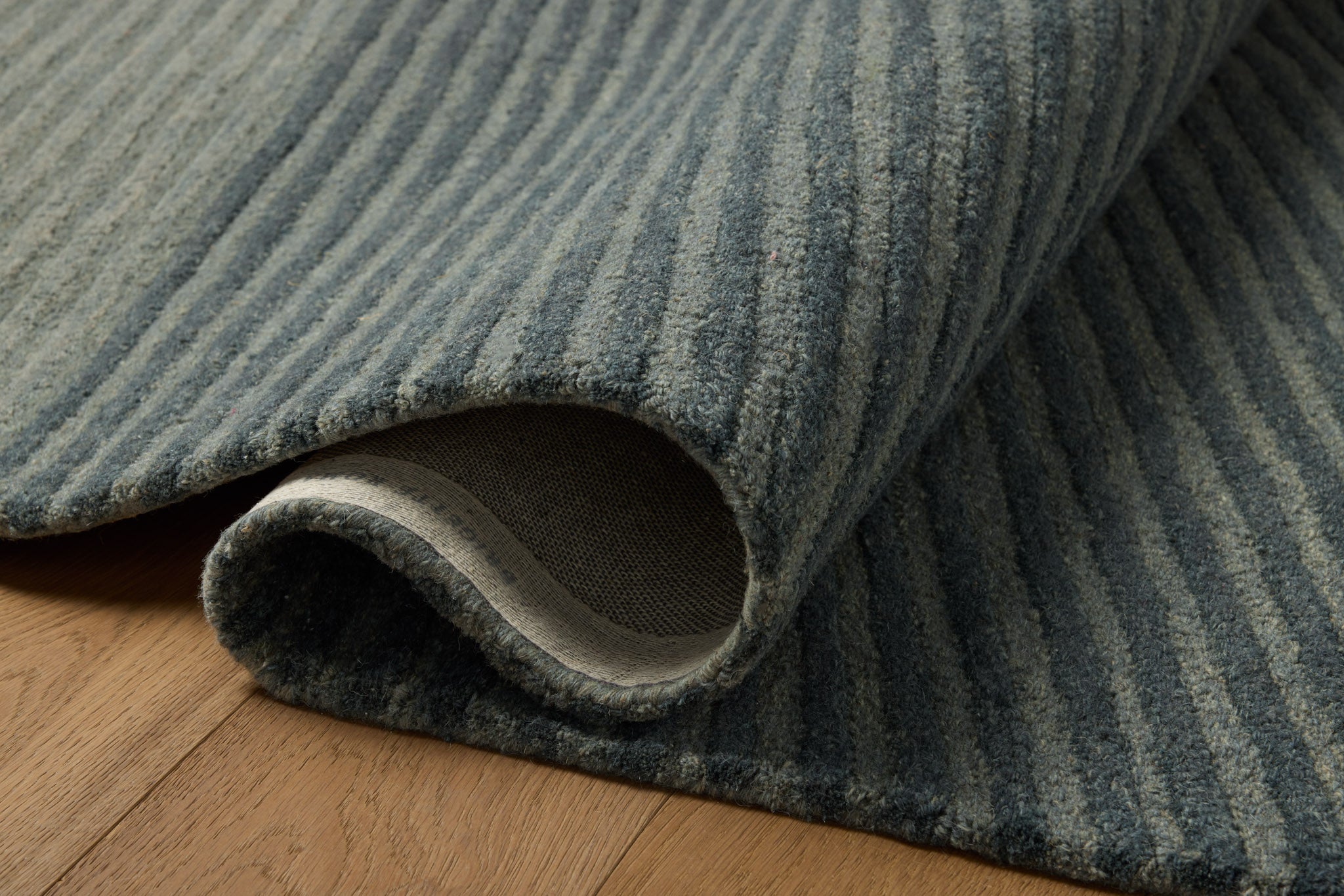 Brigette Romanek x Loloi Madi Denim / Multi Rug White Cliff Studio Area Rugs