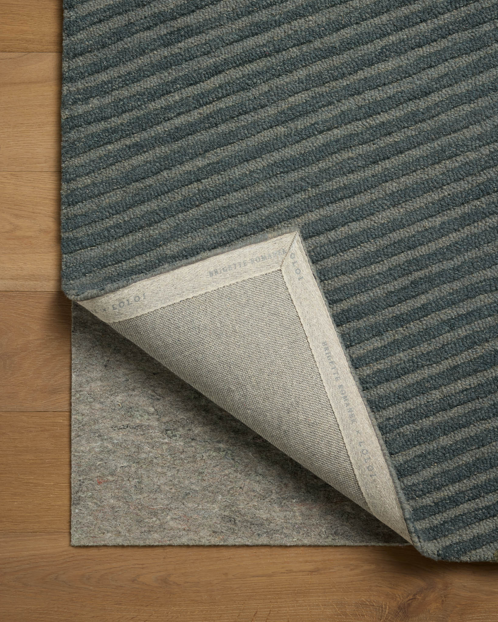 Brigette Romanek x Loloi Madi Denim / Multi Rug White Cliff Studio Area Rugs