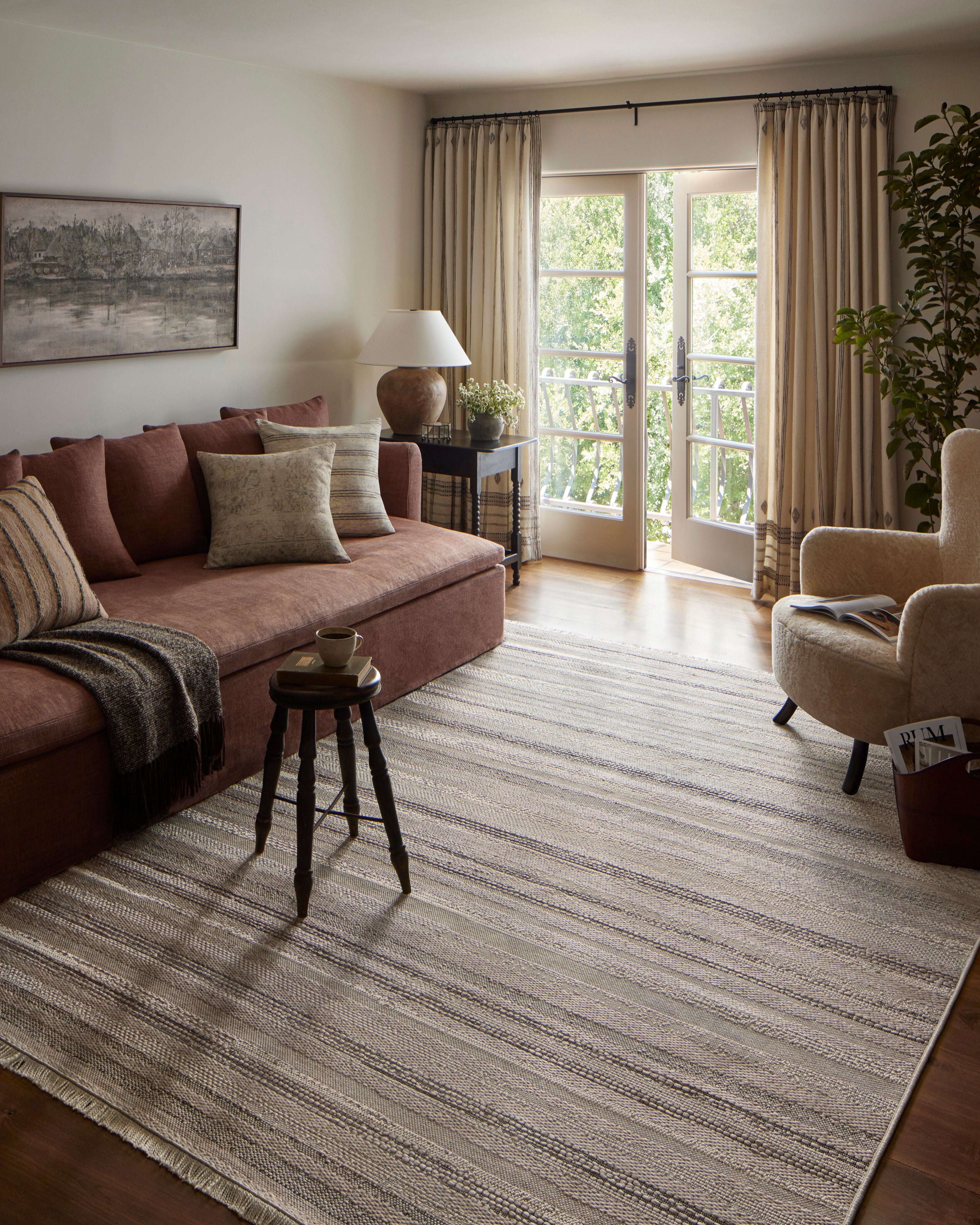 Amber Lewis x Loloi Malibu Ivory / Dove Area Rug - Image 4