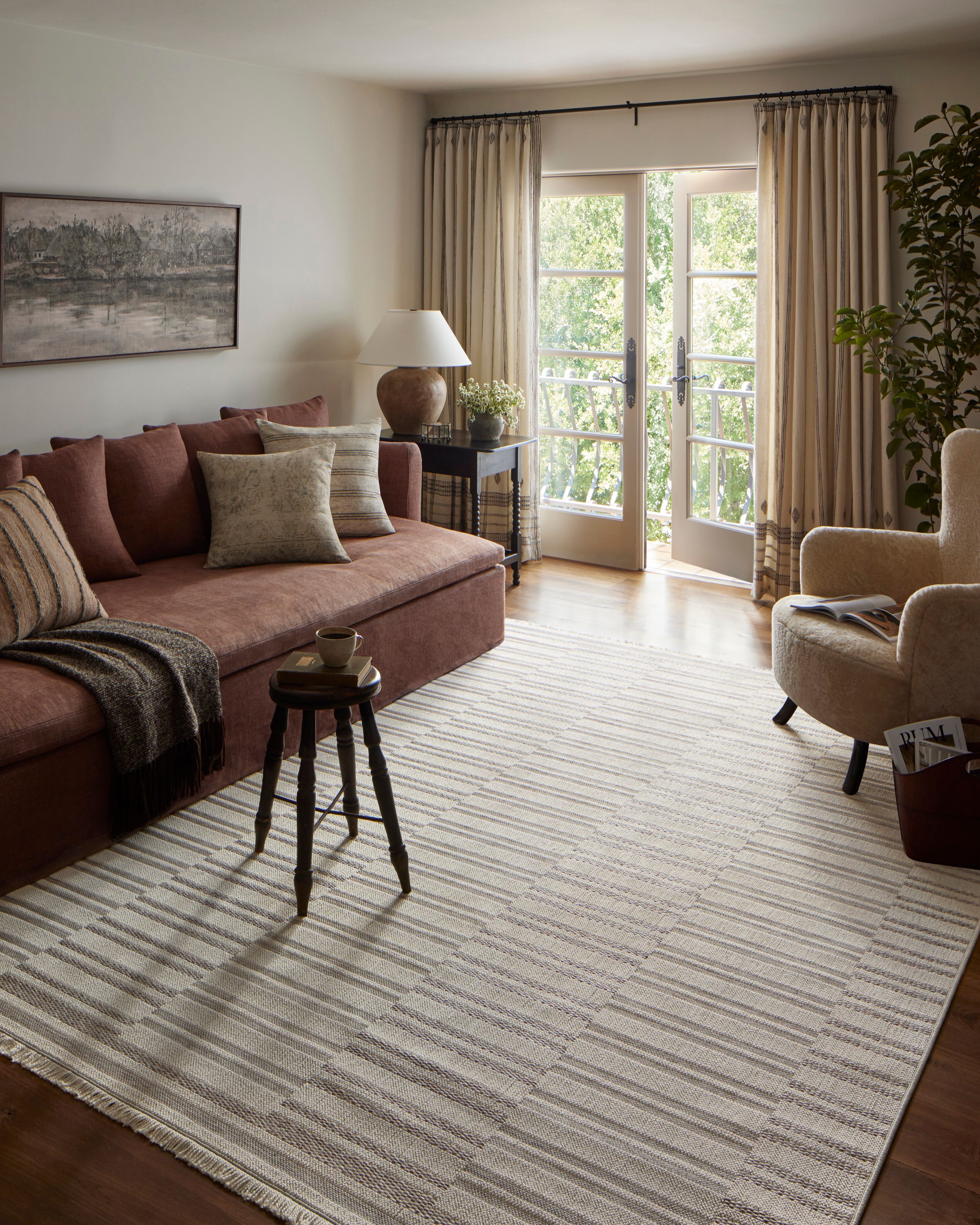 Amber Lewis x Loloi Malibu Ivory / Dove Area Rug - Image 4
