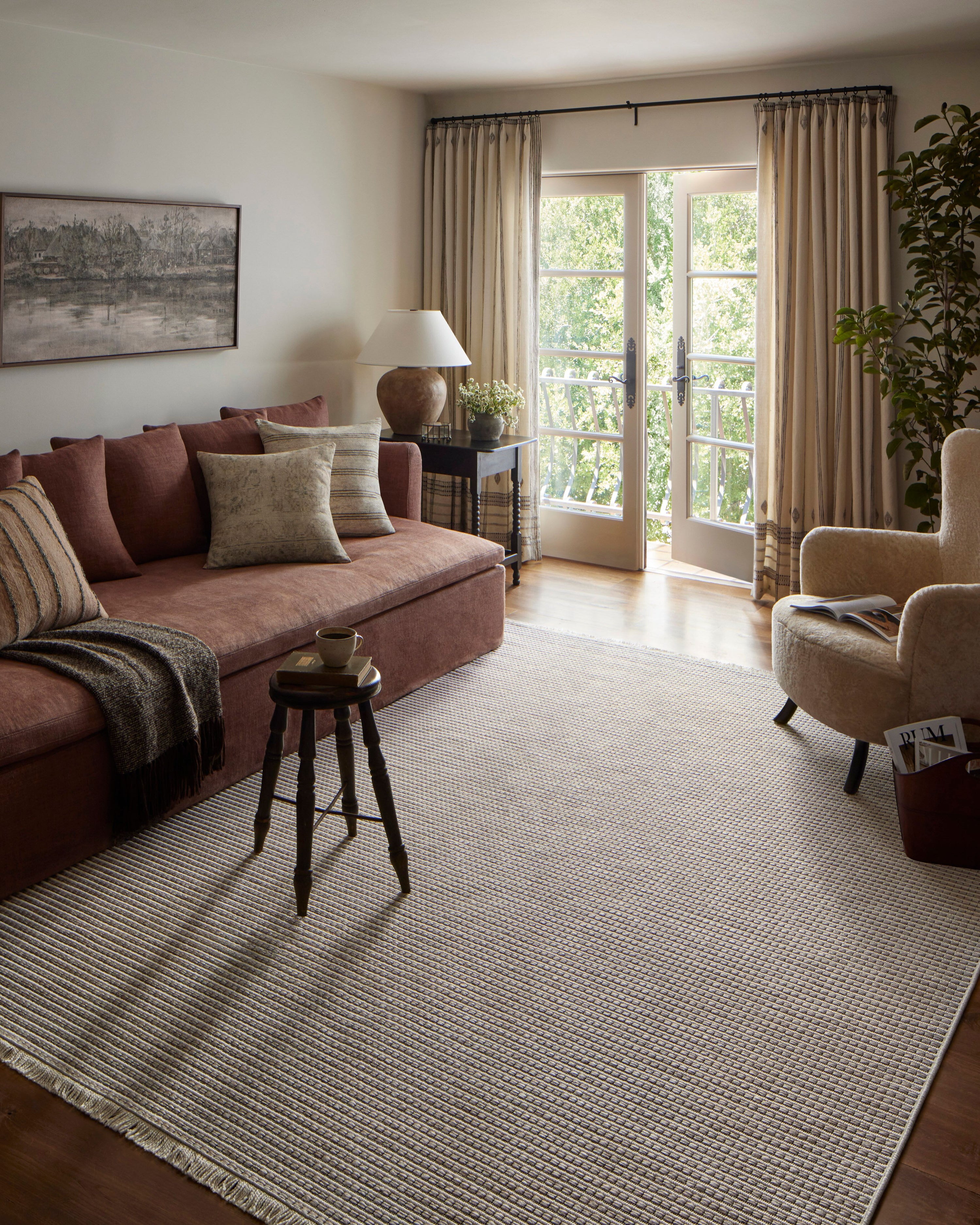 Amber Lewis x Loloi Malibu Ivory / Dove Area Rug - Image 4