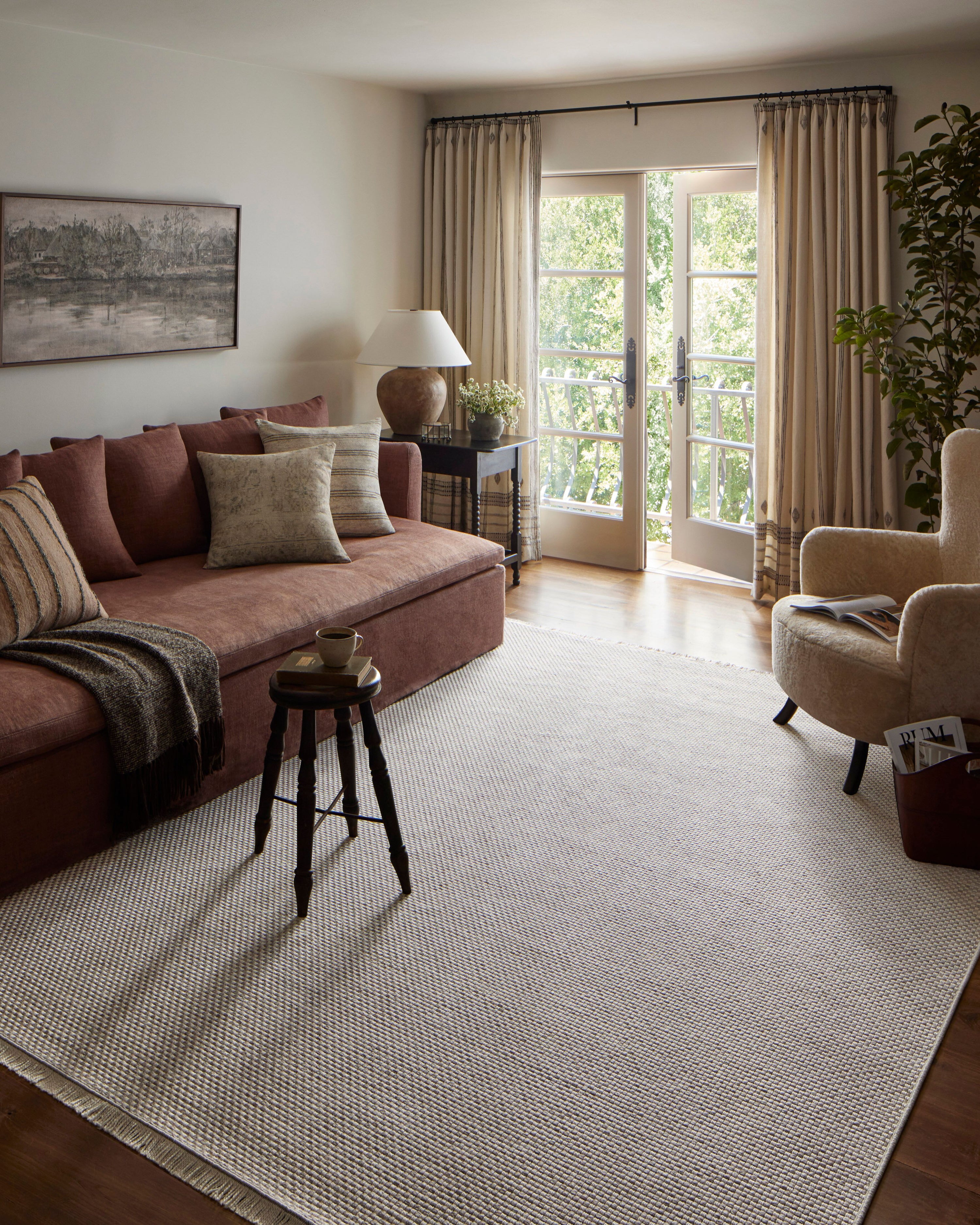 Amber Lewis x Loloi Malibu Ivory / Dove Area Rug - Image 4