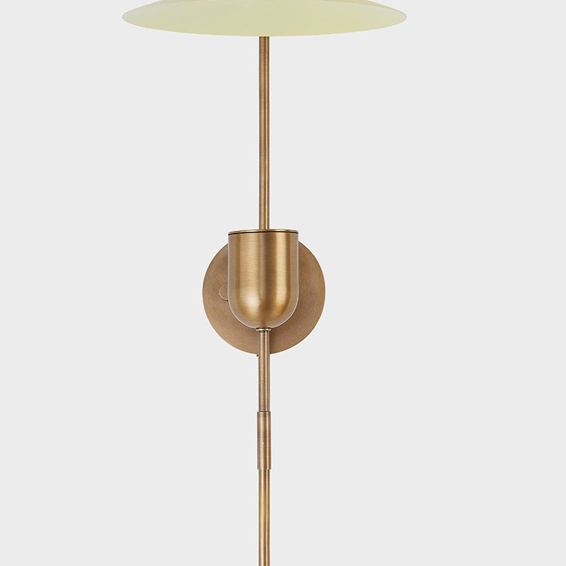 Mantis Plug - In Wall Light in Patina Brass