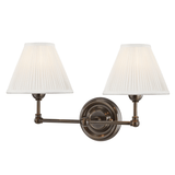 Emmett Double Wall Sconce in Distressed Bronze