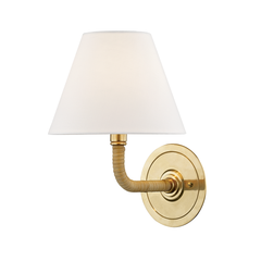 Movement Wall Sconce in Aged Brass