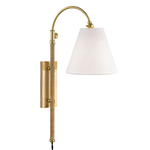 Movement Plug - In Wall Sconce in Aged Brass