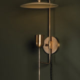 Mantis Plug - In Wall Light in Patina Brass