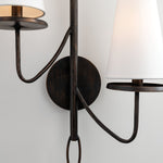 Marcus Double Wall Sconce in Bronze