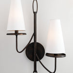 Marcus Double Wall Sconce in Bronze