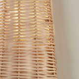 Vayda Rattan and Brass Wall Sconce