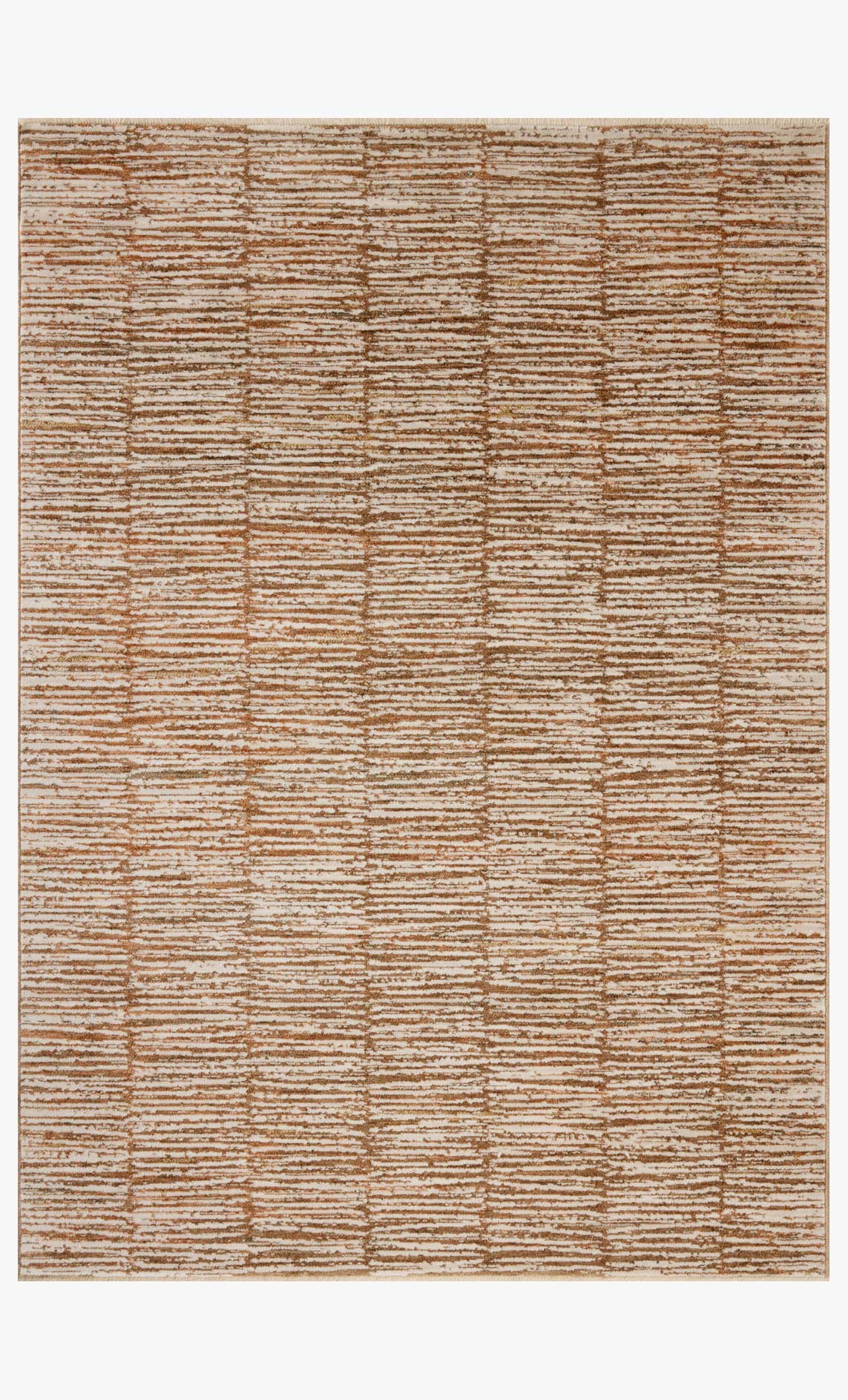 Loloi II Nellie Terracotta / Ivory Rug White Cliff Studio Area Rugs