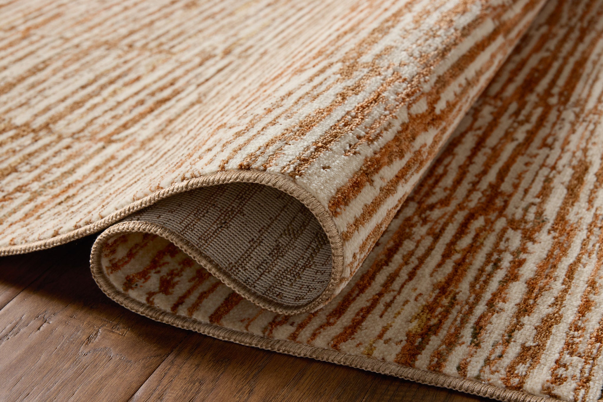 Loloi II Nellie Terracotta / Ivory Rug White Cliff Studio Area Rugs