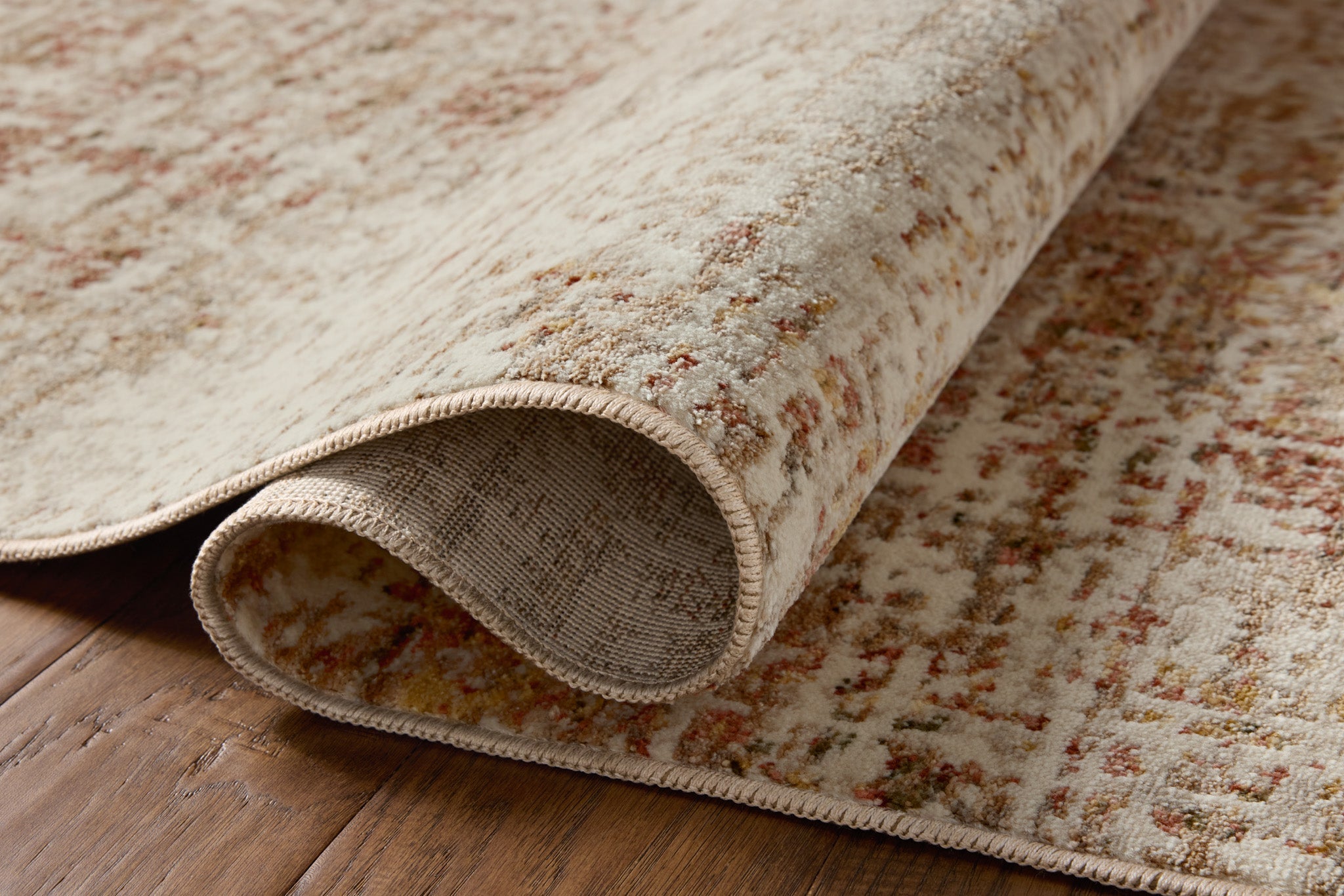 Loloi II Nellie Natural / Sunset Rug White Cliff Studio Area Rugs