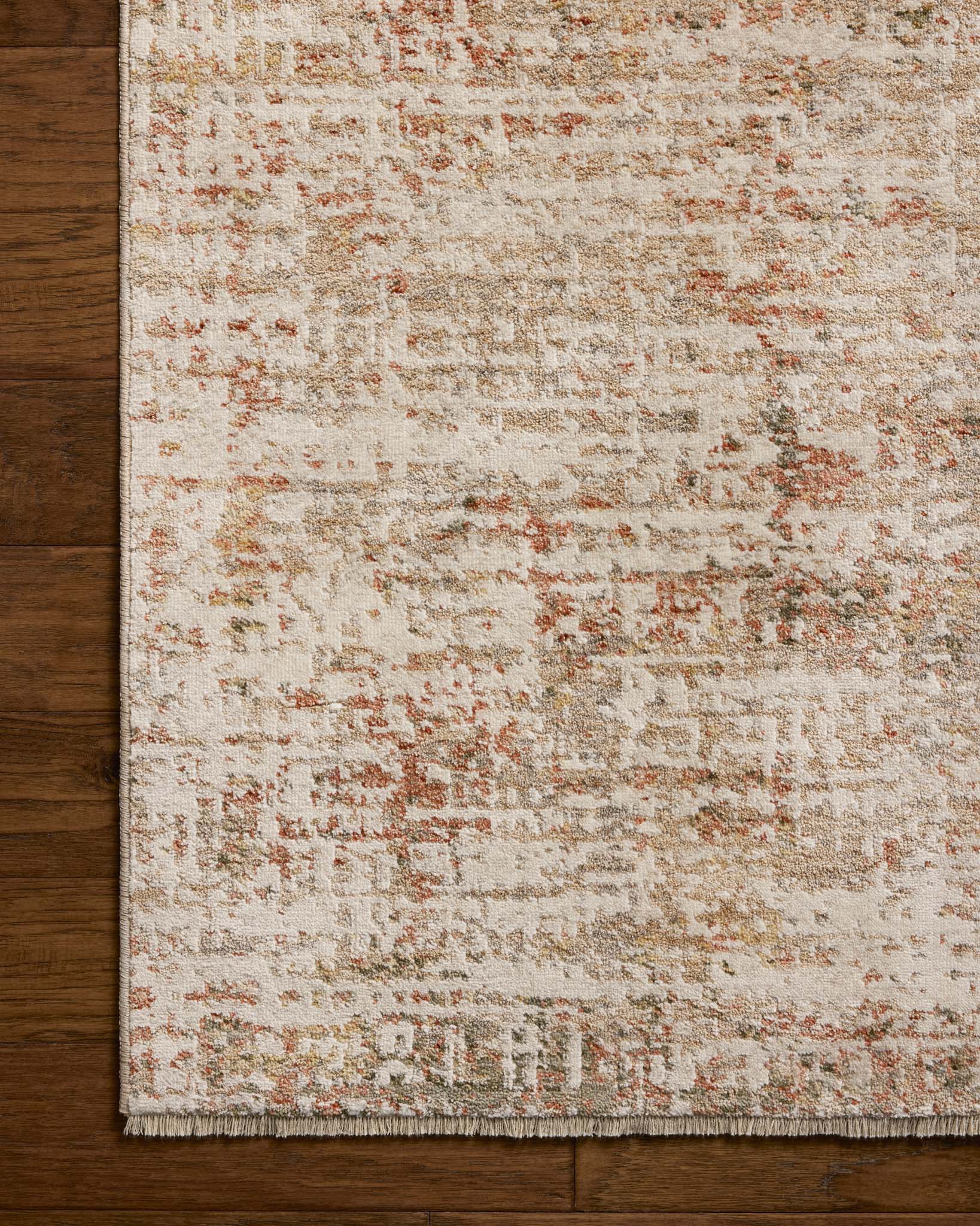 Loloi II Nellie Natural / Sunset Rug White Cliff Studio Area Rugs