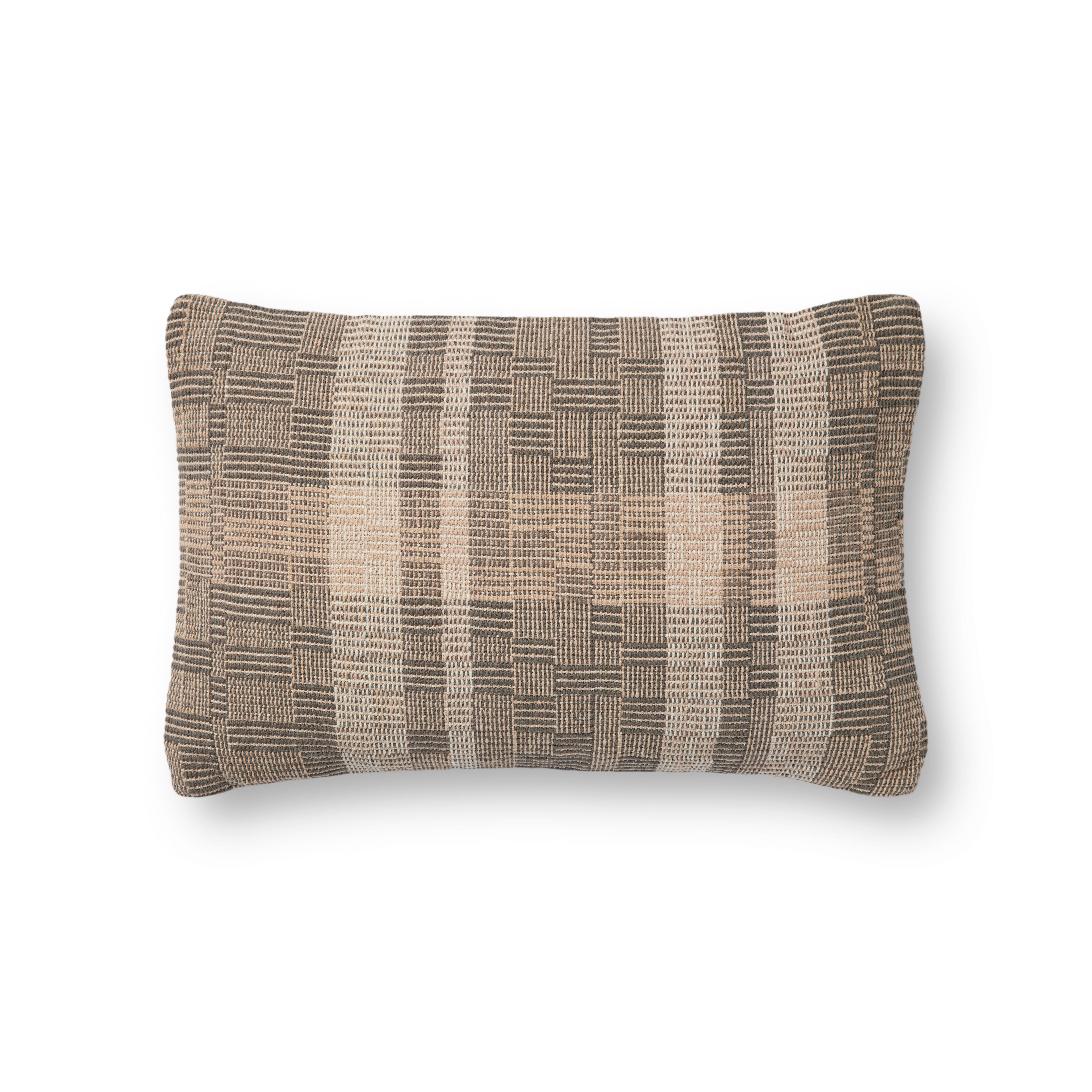 Amber Lewis x Loloi Bea Charcoal / Natural Pillow