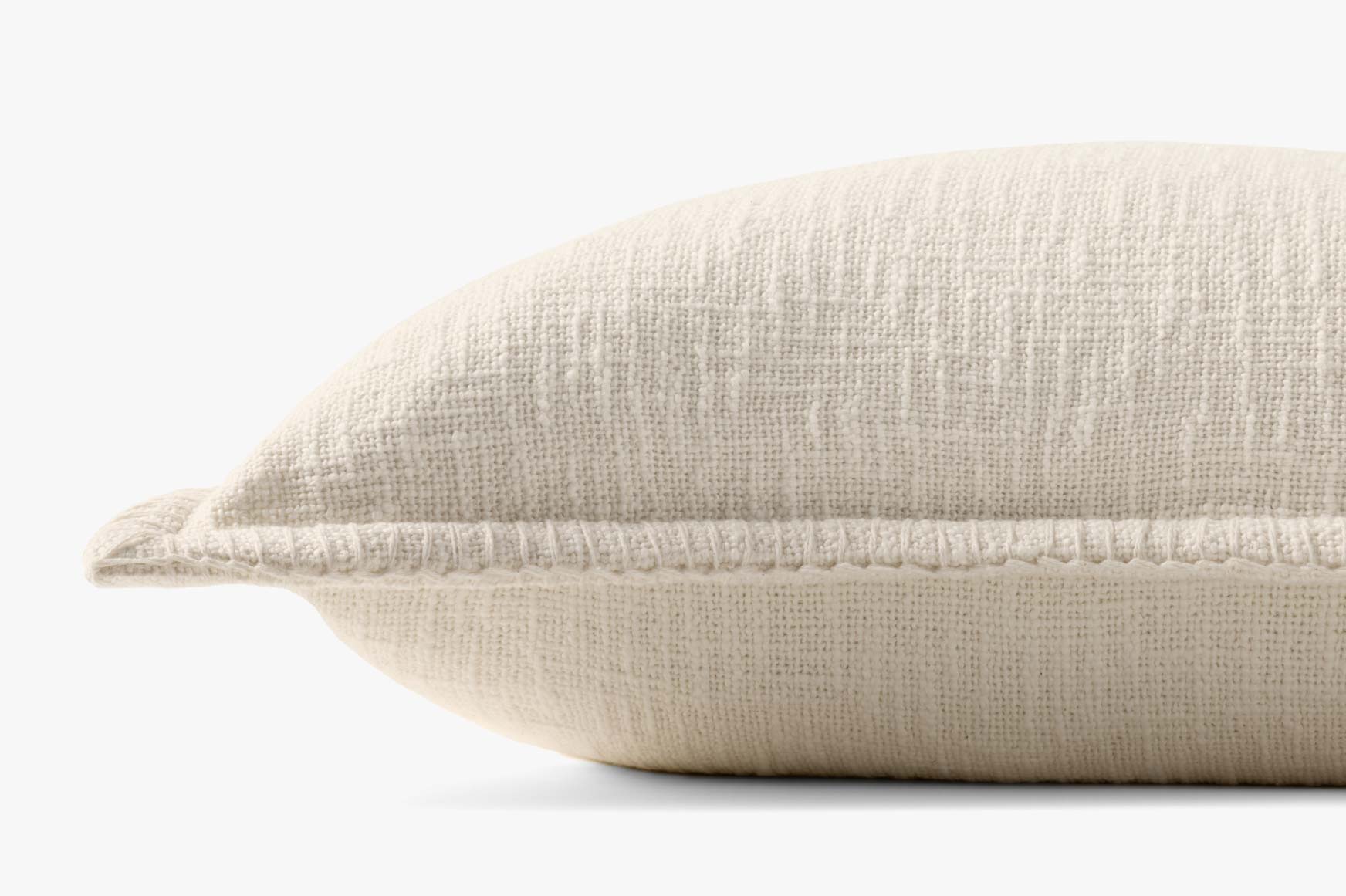Loloi PLL0109 Ivory Pillow White Cliff Studio Throw Pillows