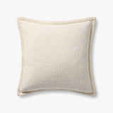 Loloi PLL0109 Ivory Pillow White Cliff Studio Throw Pillows