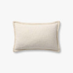 Loloi PLL0109 Ivory Pillow White Cliff Studio Throw Pillows