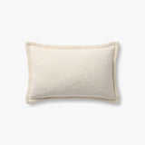 Loloi PLL0109 Ivory Pillow White Cliff Studio Throw Pillows