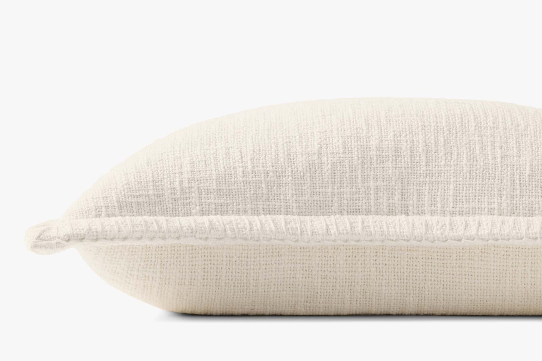 Loloi PLL0109 Ivory Pillow White Cliff Studio Throw Pillows