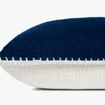 Loloi PLL0109 Navy Pillow White Cliff Studio Throw Pillows