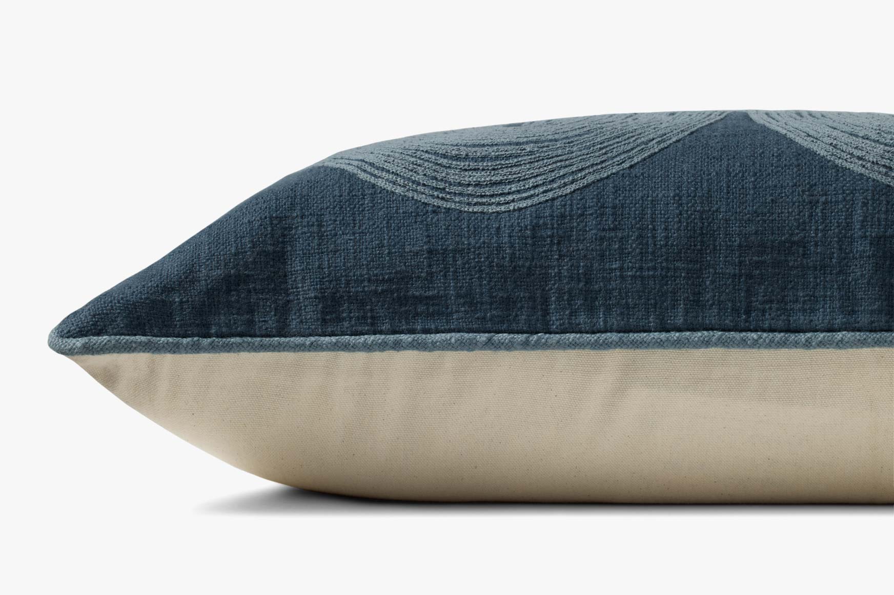 Brigette Romanek x Loloi NOT NAMED Brigette Romanek PBR0004 Navy / Blue Pillow White Cliff Studio Throw Pillows