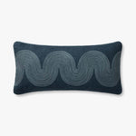 Brigette Romanek x Loloi NOT NAMED Brigette Romanek PBR0004 Navy / Blue Pillow White Cliff Studio Throw Pillows