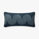 Brigette Romanek x Loloi NOT NAMED Brigette Romanek PBR0004 Navy / Blue Pillow White Cliff Studio Throw Pillows