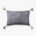 Loloi P0621 Blue Pillow White Cliff Studio Throw Pillows