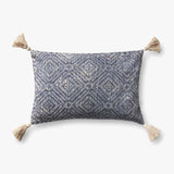 Loloi P0621 Blue Pillow White Cliff Studio Throw Pillows
