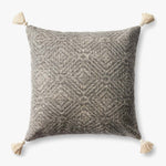 Loloi P0621 Charcoal Pillow White Cliff Studio Throw Pillows