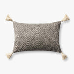 Loloi P0621 Charcoal Pillow White Cliff Studio Throw Pillows