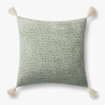 Loloi P0621 Green Pillow White Cliff Studio Throw Pillows