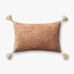 Loloi P0621 Orange Pillow White Cliff Studio Throw Pillows