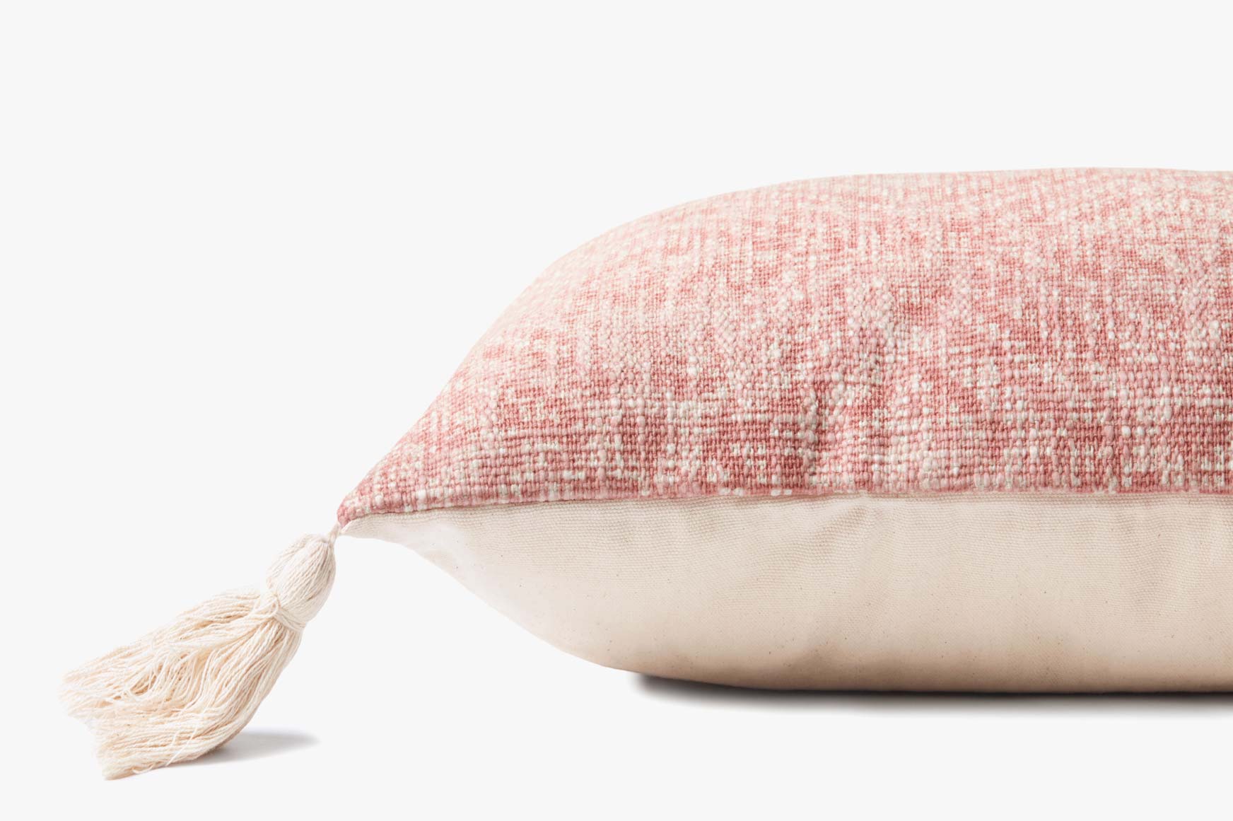 Loloi P0621 Pink Pillow White Cliff Studio Throw Pillows