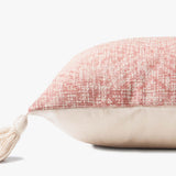 Loloi P0621 Pink Pillow White Cliff Studio Throw Pillows