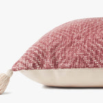 Loloi P0621 Red Pillow White Cliff Studio Throw Pillows