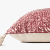 Loloi P0621 Red Pillow White Cliff Studio Throw Pillows