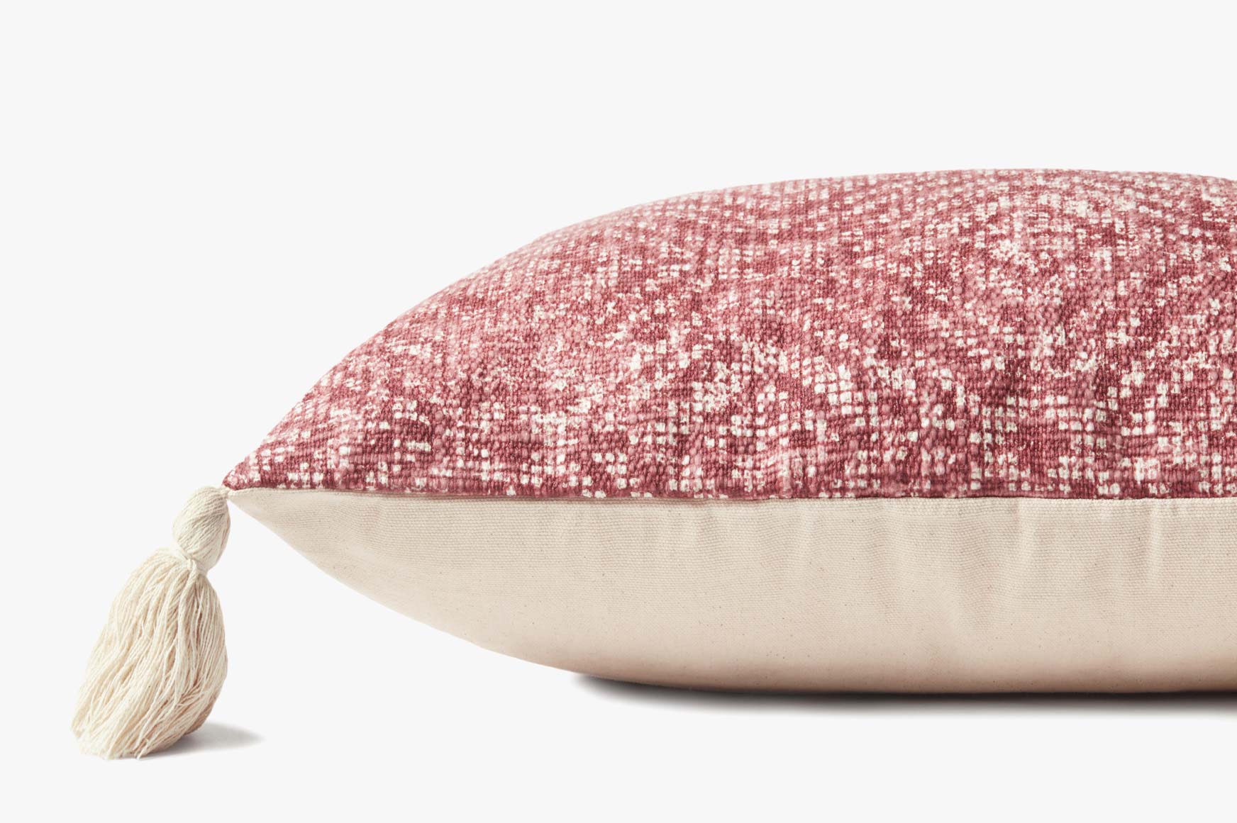 Loloi P0621 Red Pillow White Cliff Studio Throw Pillows