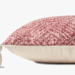 Loloi P0621 Red Pillow White Cliff Studio Throw Pillows
