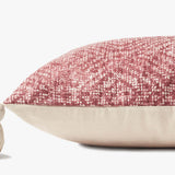 Loloi P0621 Red Pillow White Cliff Studio Throw Pillows