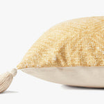 Loloi P0621 Yellow Pillow White Cliff Studio Throw Pillows