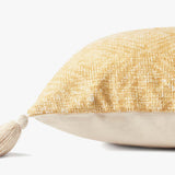 Loloi P0621 Yellow Pillow White Cliff Studio Throw Pillows