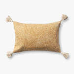 Loloi P0621 Yellow Pillow White Cliff Studio Throw Pillows