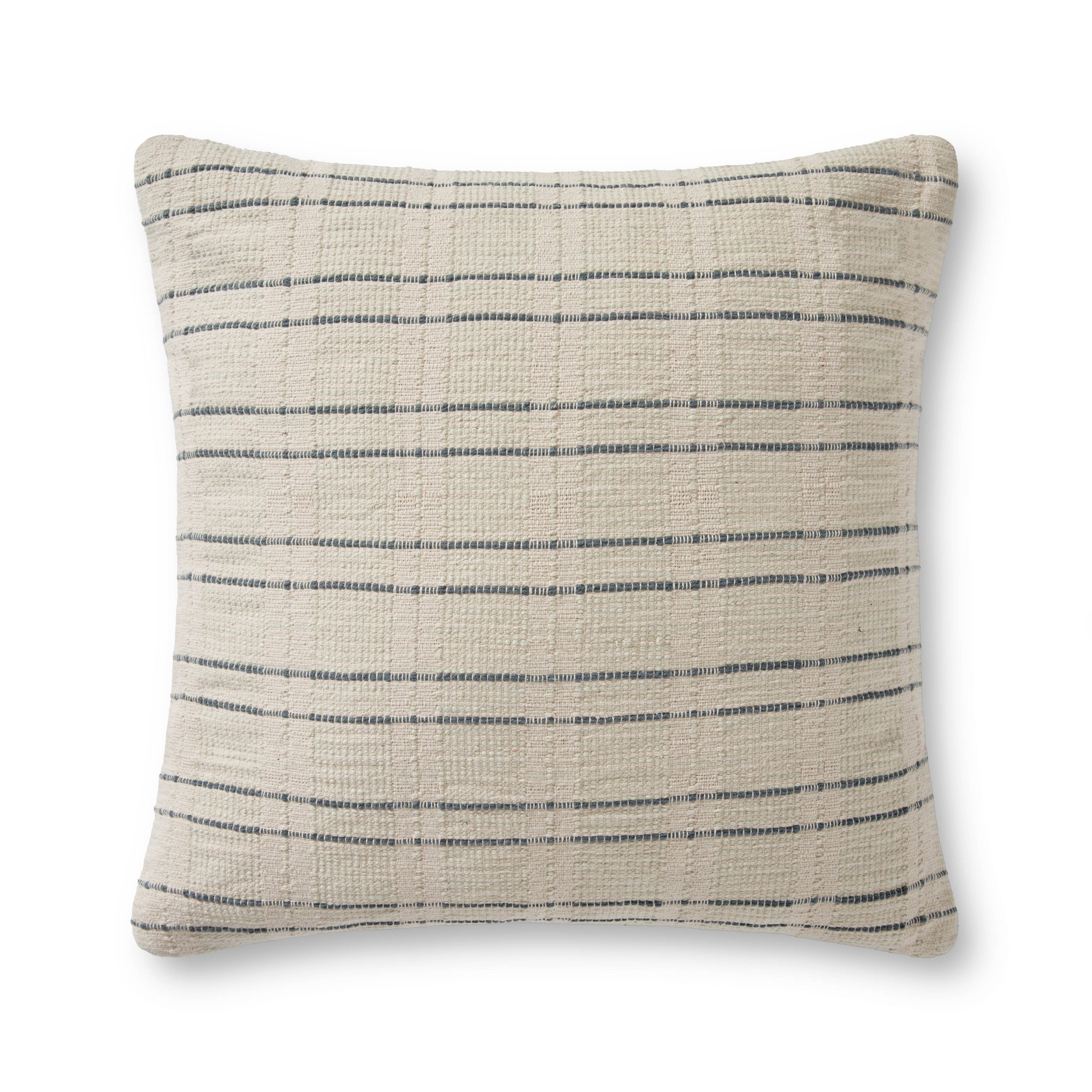 Amber Lewis x Loloi No Name Cream / Blue Pillow