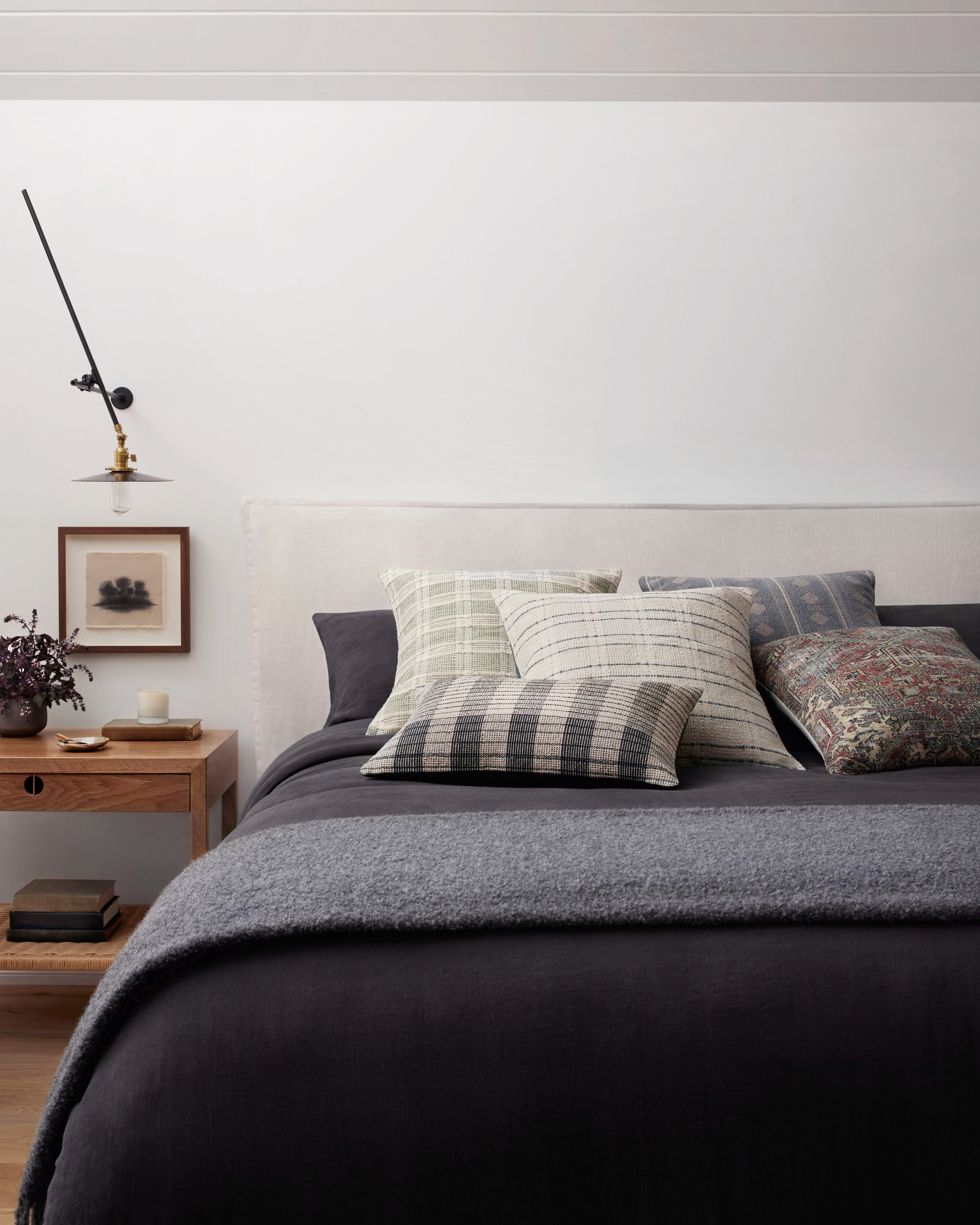 Amber Lewis x Loloi No Name Cream / Blue Pillow - Image 4