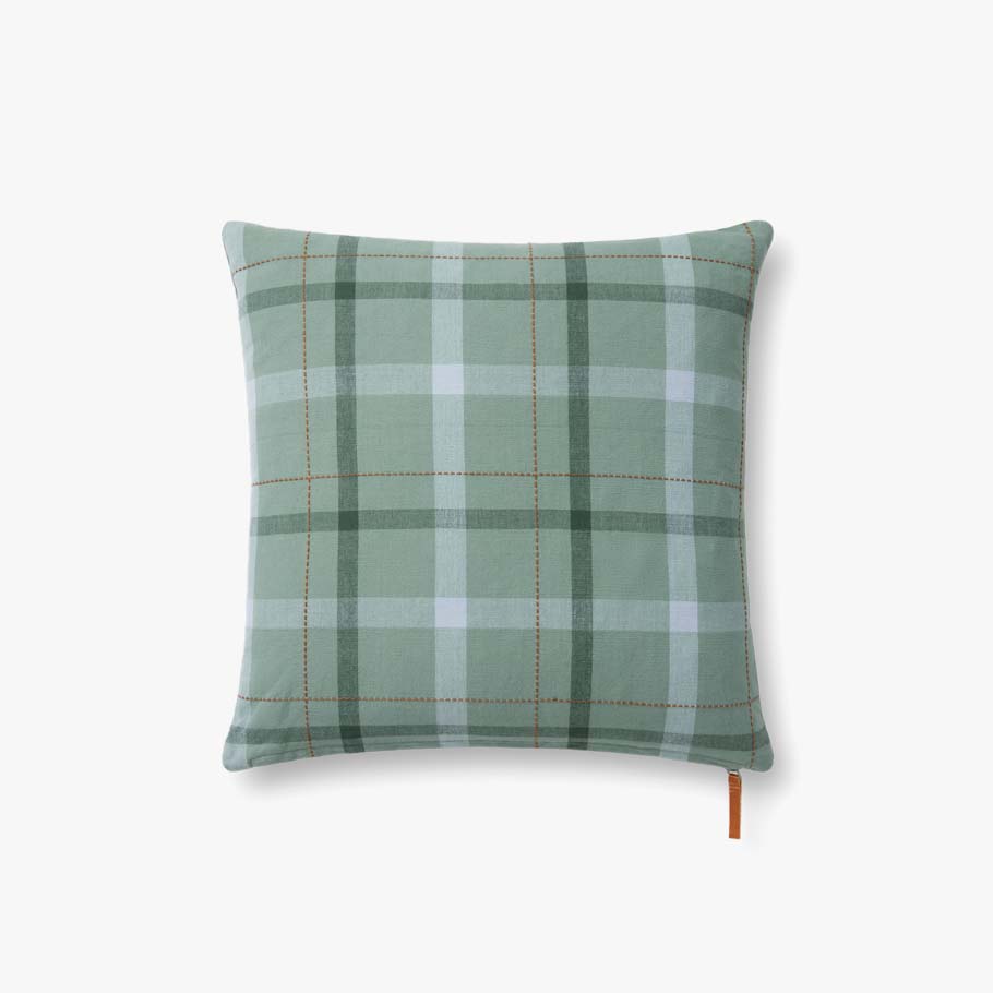 Chris Loves Julia x Loloi Ralph Green / Multi Pillow White Cliff Studio Throw Pillows