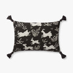 Loloi PLL0027 Black / Ivory Pillow White Cliff Studio Throw Pillows