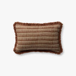 Loloi Pll0202 Natural / Rust Pillow White Cliff Studio Throw Pillows