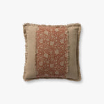 Loloi PLL0203 Orange / Natural Pillow White Cliff Studio Throw Pillows